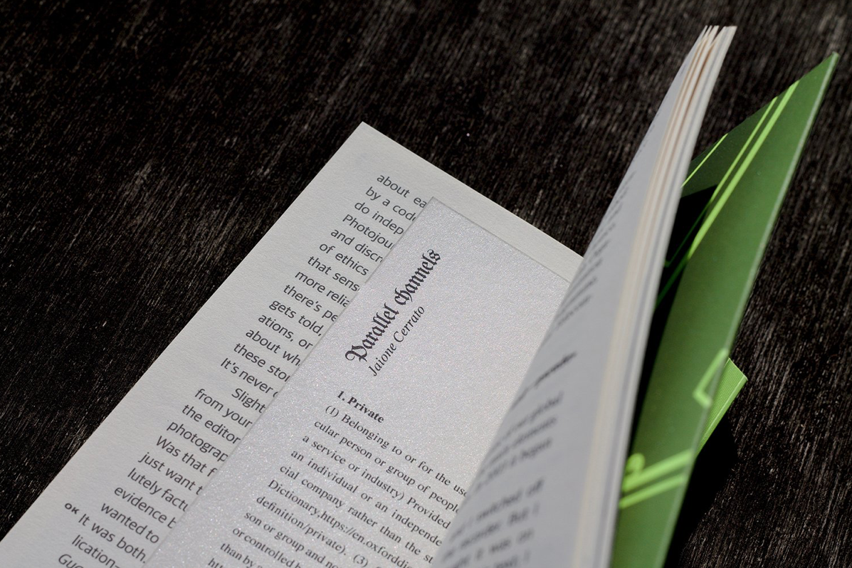 An image of a page from the House of Common Affairs journal opened to shown inserted bookmark